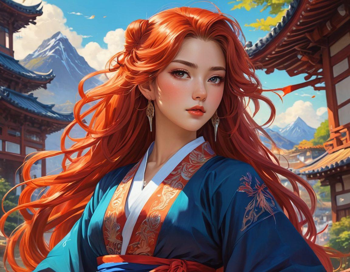 An intriguing and colorful illustration of a diverse group of characters from adult anime and manga, showcasing their unique designs and expressions. The background features stylized elements representing fantasy and adventure, filled with vibrant colors and dynamic poses. Include subtle hints of sensuality through expressions and body language, while maintaining an artistic and tasteful ambiance. The overall composition should evoke curiosity and allure, appealing to adult audiences. vibrant colors. digital painting.